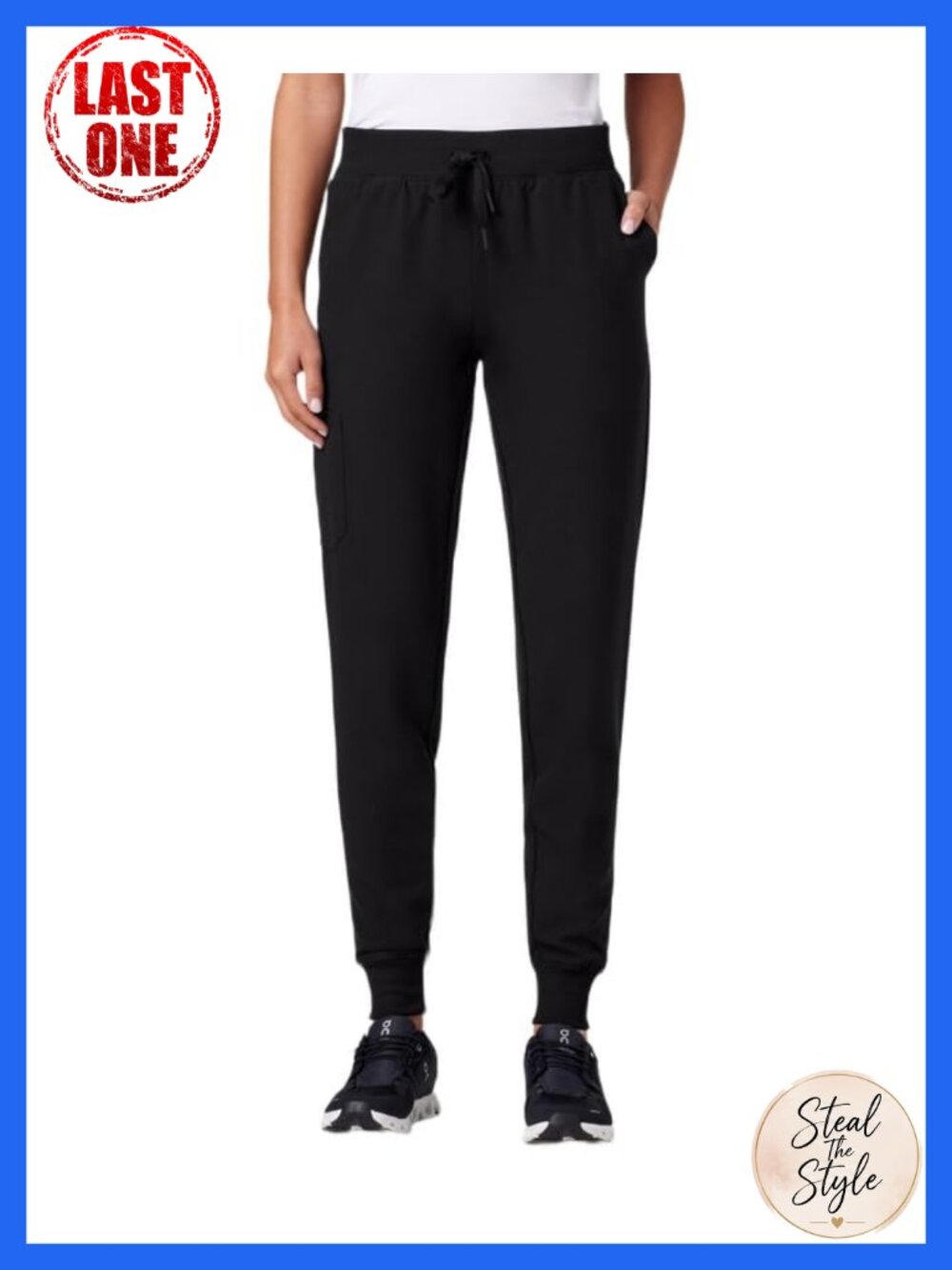 Silex Slim Knit-Waist Scrub Jogger 6 Pockets Mid-Rise